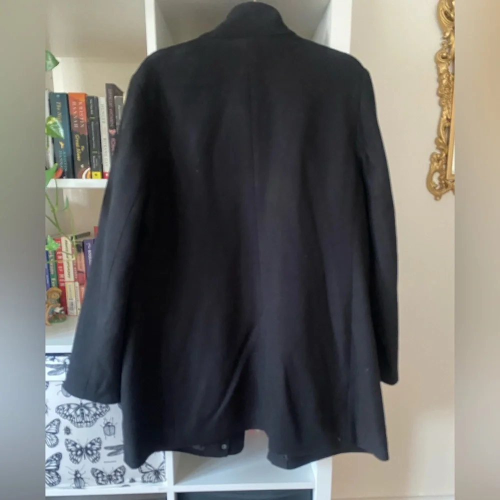 J. Jill Classic Black Car Coat - Picture 4 of 4